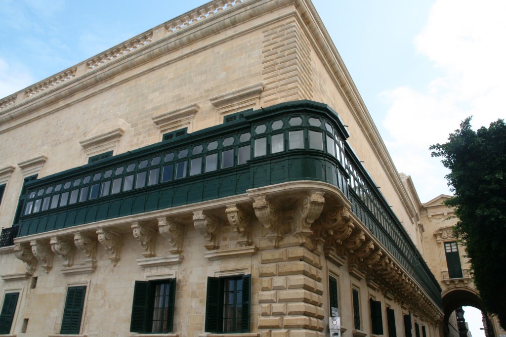 Valletta, balcon palais Grand Maître